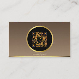 cartão de visita de código qr de mídia social