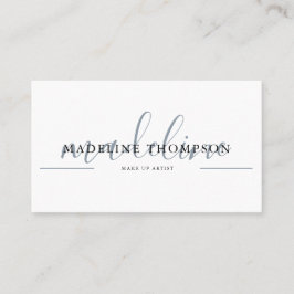 Cartão de visita de código QR de script de caligrg