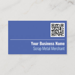 Cartão de visita de Código QR do Merchant Metal de