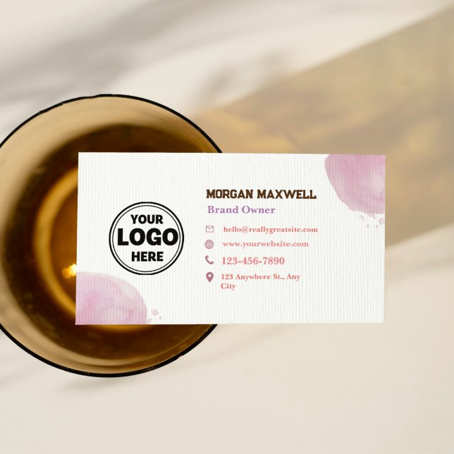 Cartão de visita de Código QR do Organizador de Ca (Pink Wedding Organizer QR Code Business Card)