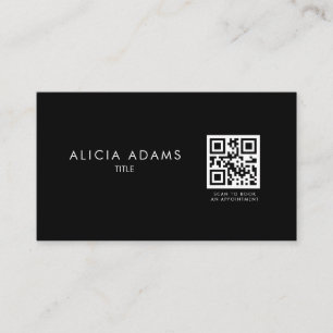 Cartão de visita de Código QR minimalista profis