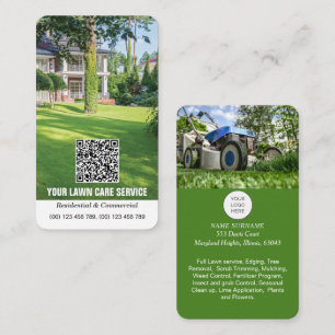 Cartão de visita de código QR para assistência 