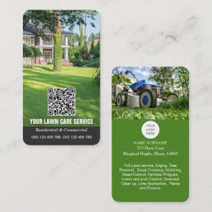 Cartão de visita de código QR para assistência 