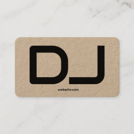 Cartão de visita de Código QR Personalizado DJ