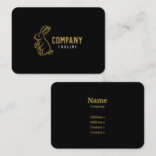 Cartão de visita de coelho