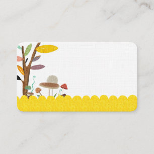 Cartão de visita de cogumelos