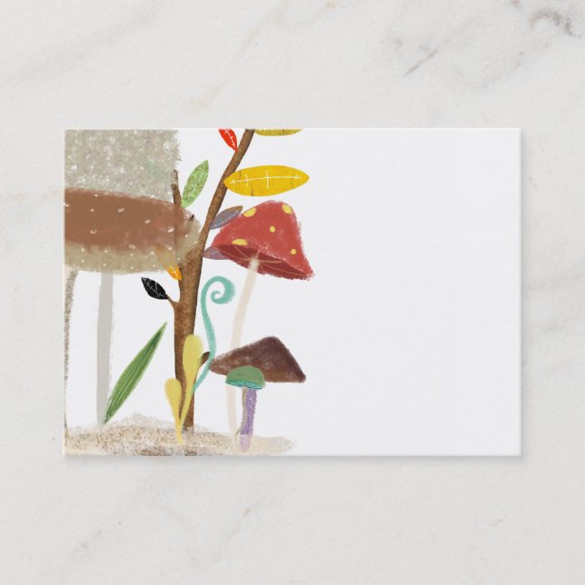 Cartão de visita de cogumelos (Frente)