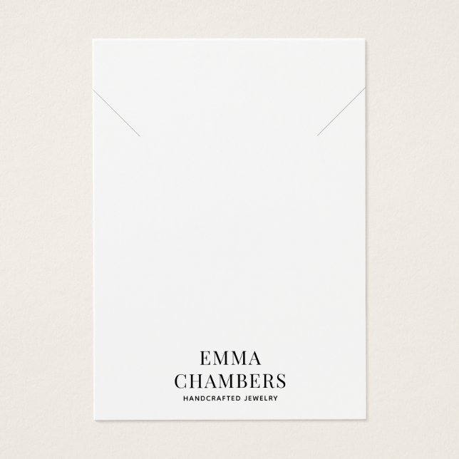 Cartão de visita de Colchete de Colchete do Design (Frente)