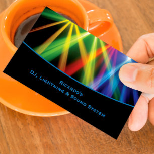 Cartão de visita de Combinação de Música DJ