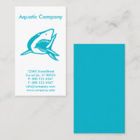 cartão de visita de companhia aquática personaliza