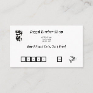 Cartão de visita de Compro Barber / Lealdade de Co