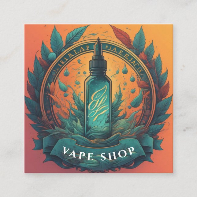Cartão de visita de Compro Colorido de Vape Fumant (Frente)
