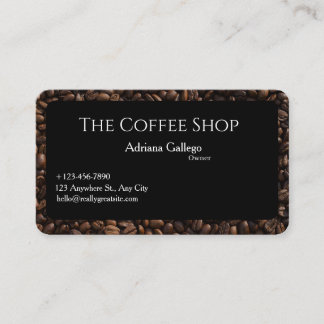 cartão de visita de compro de café (editável)