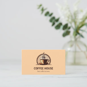 Cartão de visita de Compro de café simples minimal
