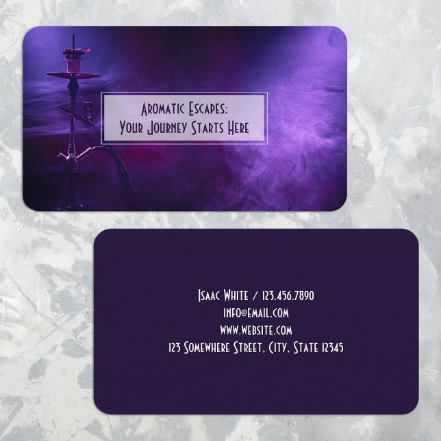 Cartão de visita de Compro de fumaça (Smoke Shop Business Cards)