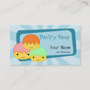 Cartão de visita de Compro de pastelaria