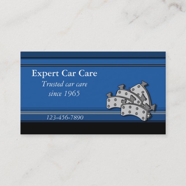 Cartão de visita de Compro de reparo de carro (Frente)