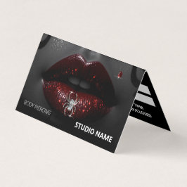 Cartão de visita de Compromisso do Salão de Pierci