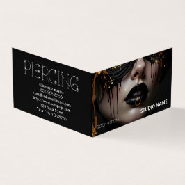 Cartão de visita de Compromisso do Salão de Pierci