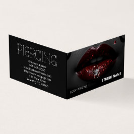 Cartão de visita de Compromisso do Salão de Pierci