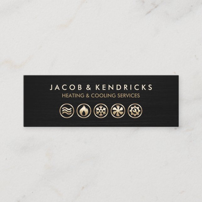 Cartão de visita de condicionamento do ar de venti (Frente)