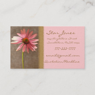 Cartão de visita de ConeFlower Elegante - - -