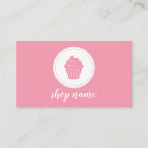 Cartão de Visita de Confeitaria de Cupcake Minimal