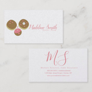 Cartão de Visita de Confeitaria de Donut Decorador