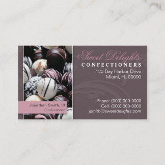 Cartão de Visita de Confeiteiro