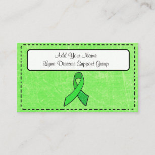 Cartão de visita de Consciência da Doença de Lyme