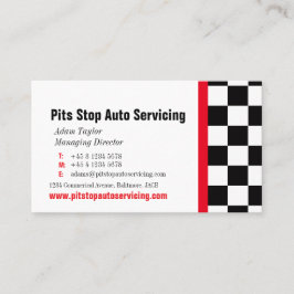 Cartão de visita de conservação do vermelho da