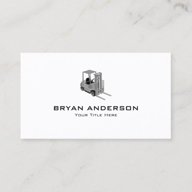 Cartão de visita de Construção de Elevador (Frente)