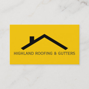 Cartão de visita de Construção de Gutters para