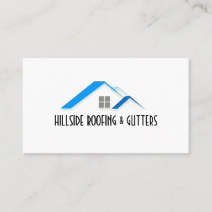 Cartão de visita de Construção de Gutters para