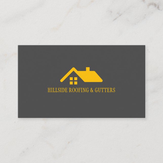 Cartão de visita de Construção de Gutters para Tel (Frente)