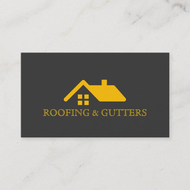 Cartão de visita de Construção de Gutters para Tel (Frente)