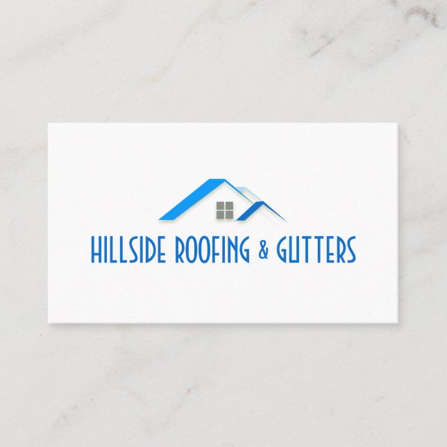 Cartão de visita de Construção de Gutters para Tel (Frente)