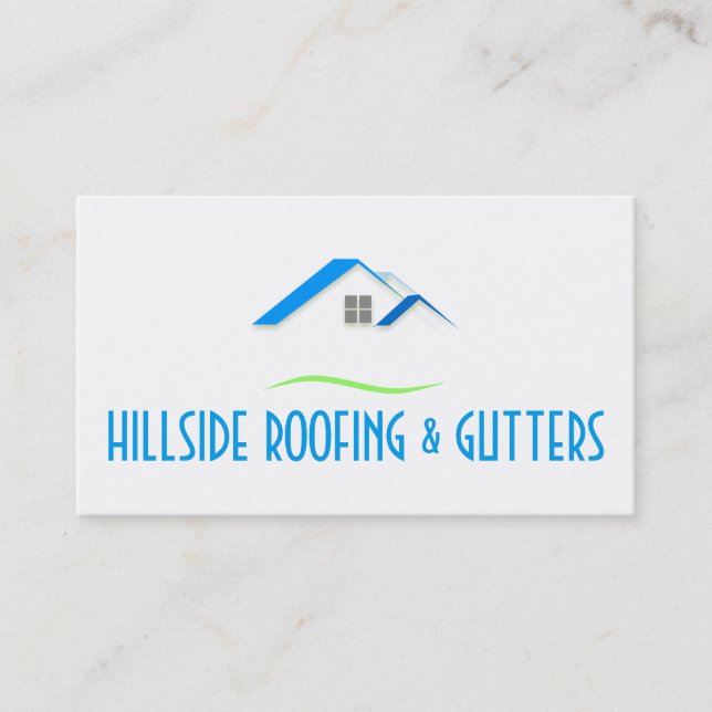 Cartão de visita de Construção de Gutters para Tel (Frente)