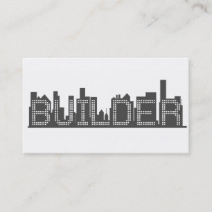 Cartão de visita de Construção do Construtor