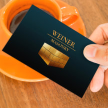 Cartão de visita de construções de alvenaria