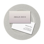 Cartão de visita de consultor de Pastel leve minim<br><div class="desc">Cartões de visitas de rede minimalistas totalmente personalizáveis com cores pastel (gradiente roxo de cinza leve). Você pode encontrar mais design na minha loja com outras cores.</div>