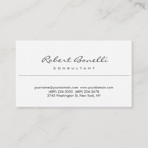 Cartão de visita de consultor de script simples e