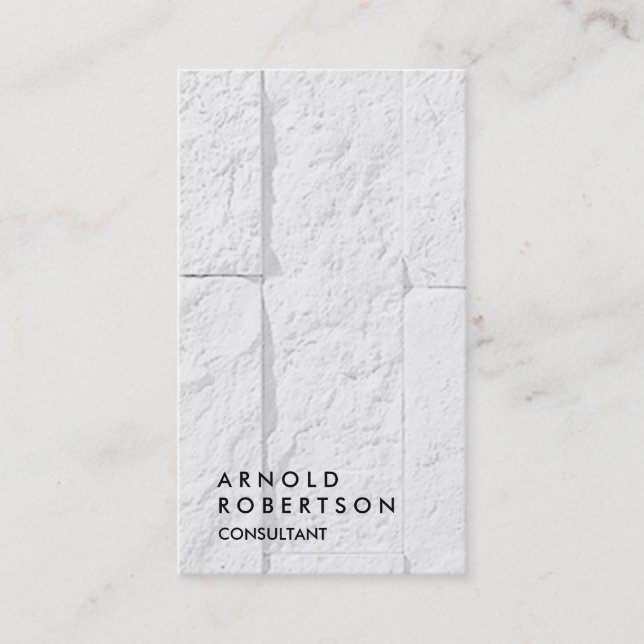 Cartão de visita de consultor moderno de Cinza sim (Frente)