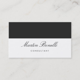 Cartão de visita de consultoria moderna de Cinza b