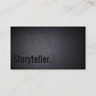 Cartão de visita de contador de histórias de Black