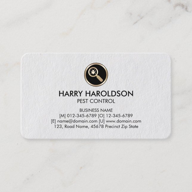 Cartão de visita de Controle de Coleta Premium do  (Frente)