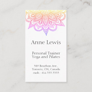 Cartão de visita de cor brilhante, fácil personali