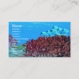 CARTÃO DE VISITA DE CORAL VERMELHO