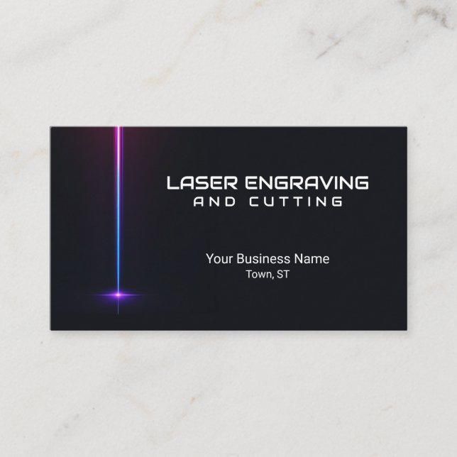 Cartão de visita de Corte de Engrenagem por Laser (Frente)