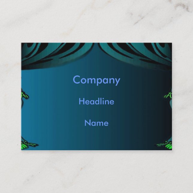 Cartão de visita de cortina (Frente)